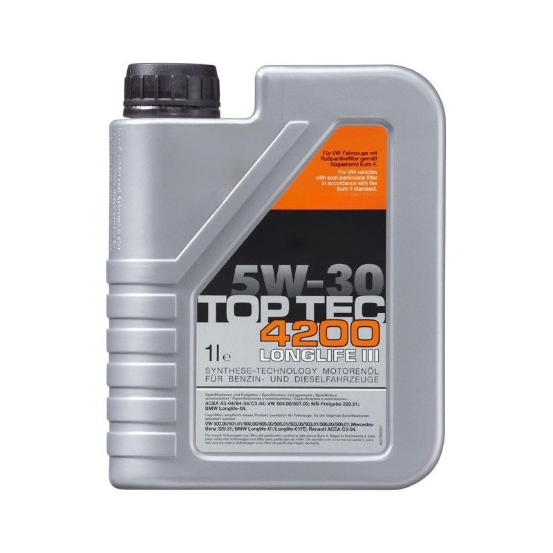 Top Tec 4200 motor oil bottle